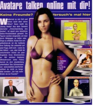 Gedo Avatar in Wiener Szenezeitschrift